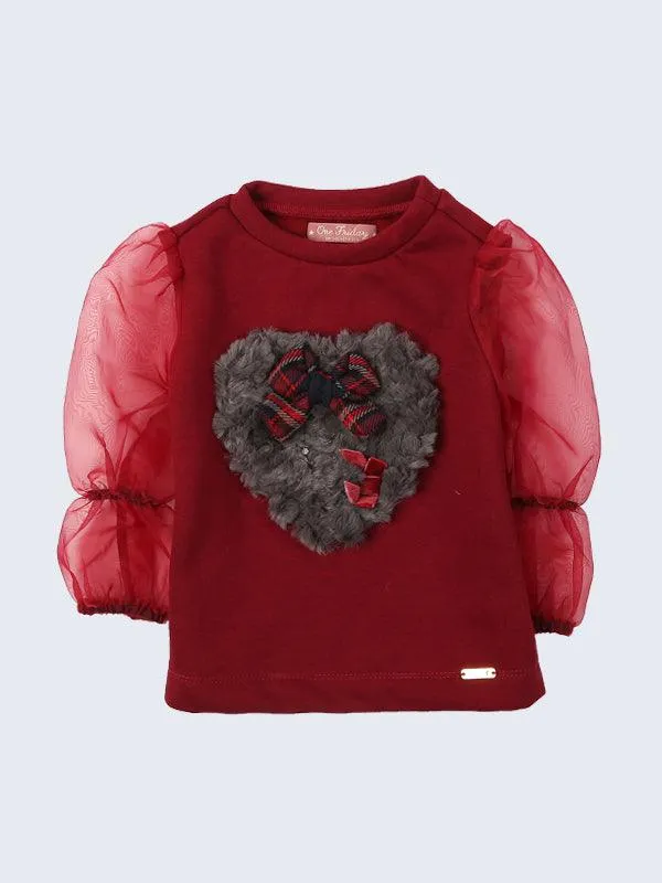 One Friday Burgundy Full Sleeves Top