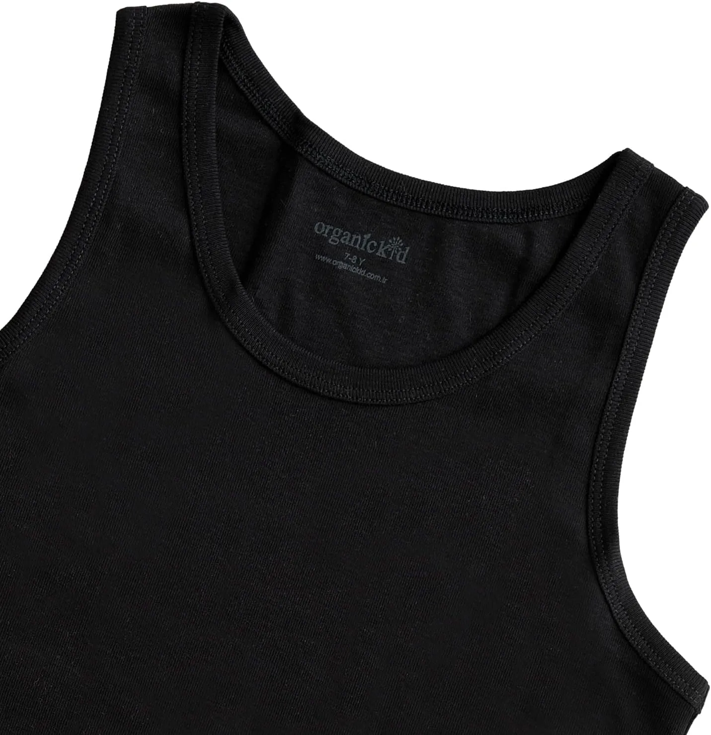 ORGANICKID Boys Organic Cotton Tank Top Sleveless Undershirts Toddler Underwear 3 Pack Tees