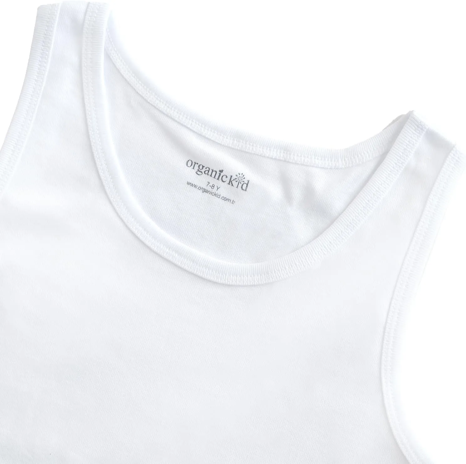 ORGANICKID Boys Organic Cotton Tank Top Sleveless Undershirts Toddler Underwear 3 Pack Tees