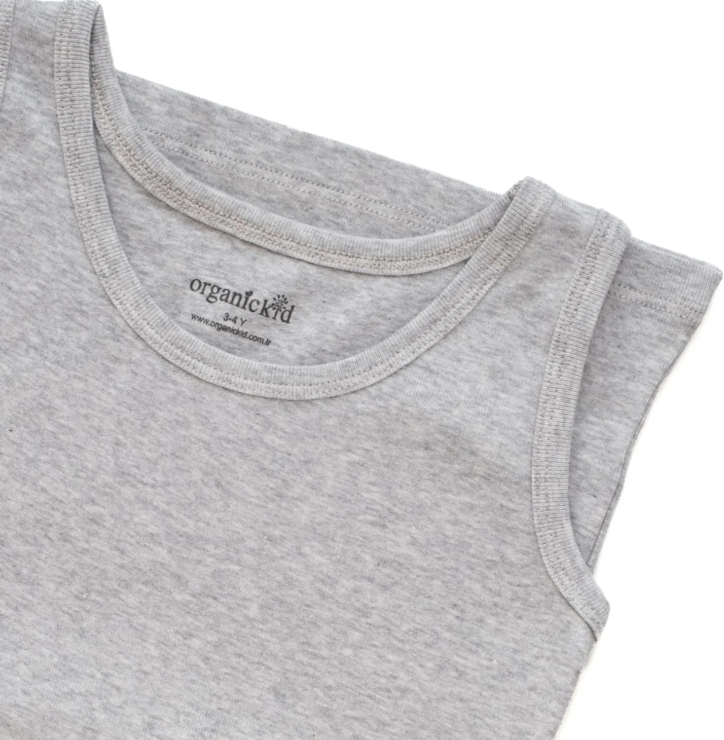 ORGANICKID Boys Organic Cotton Tank Top Sleveless Undershirts Toddler Underwear 3 Pack Tees