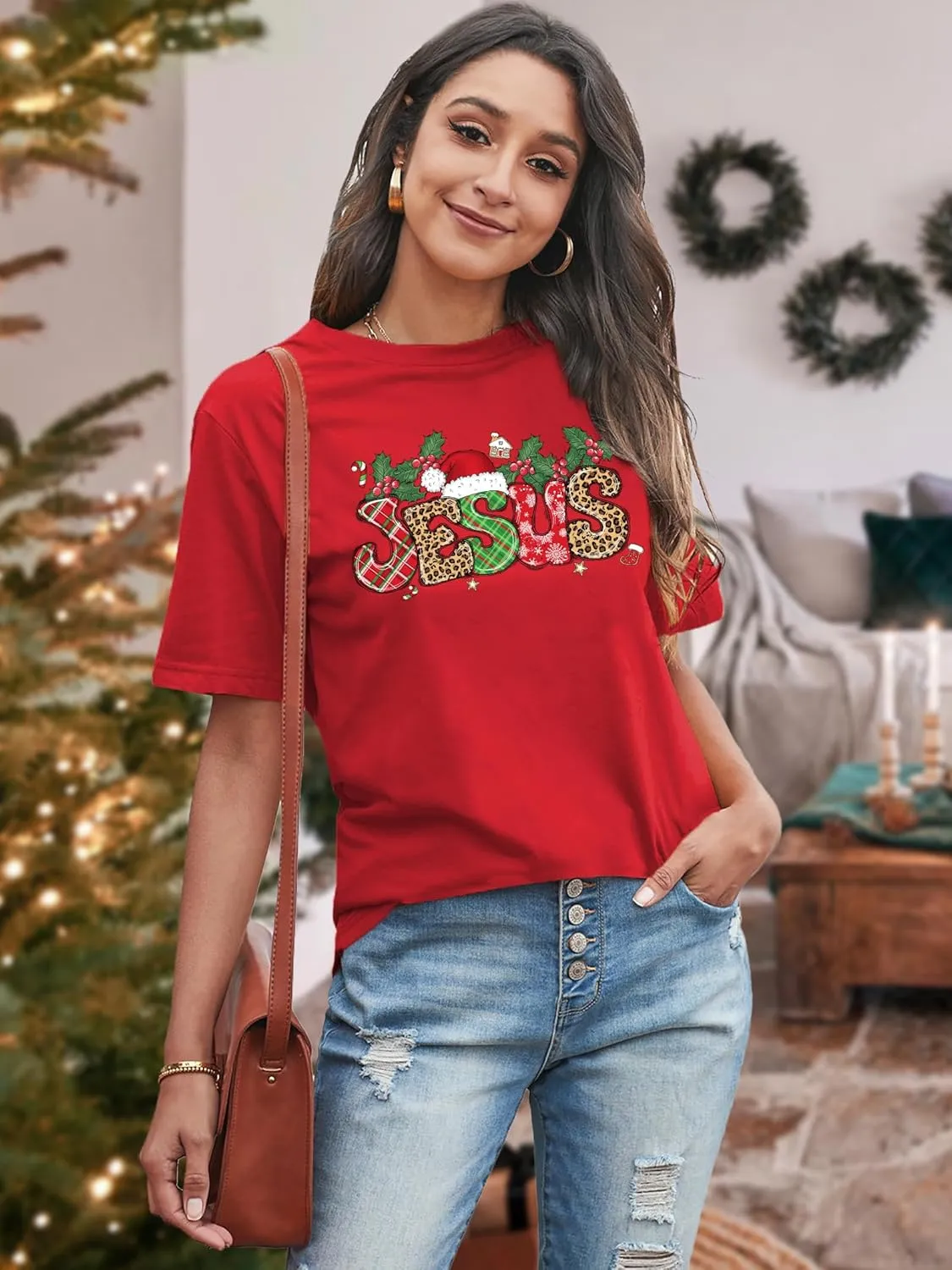 PECHAR Jesus Shirt Women Christian Religious Sayings T Shirts Jesus Faith Tops Bible Verse Shorts Sleeve Tee Shirts