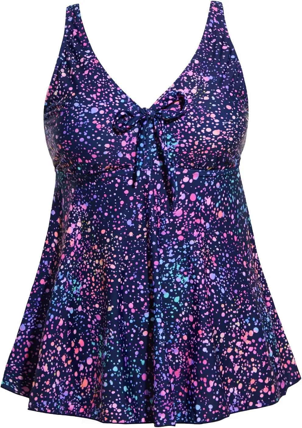 Plus Size Tankini Tops for Women Only - Flowy Bathing Suits Tops Modest Swimsuit No Bottom