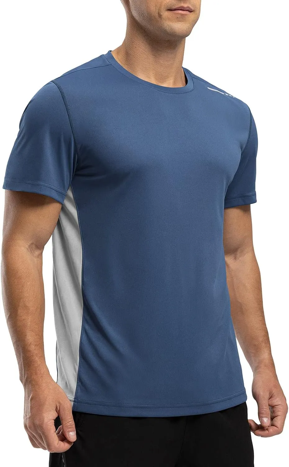 Rdruko Men's Rash Guard Swim Shirts Short Sleeve UPF 50  UV Protection Quick Dry Fishing Surf Active T Shirts