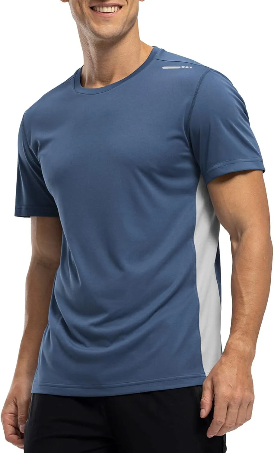Rdruko Men's Rash Guard Swim Shirts Short Sleeve UPF 50  UV Protection Quick Dry Fishing Surf Active T Shirts