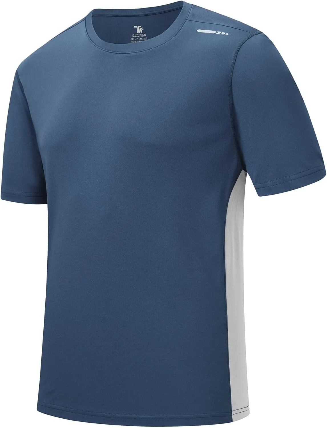 Rdruko Men's Rash Guard Swim Shirts Short Sleeve UPF 50  UV Protection Quick Dry Fishing Surf Active T Shirts