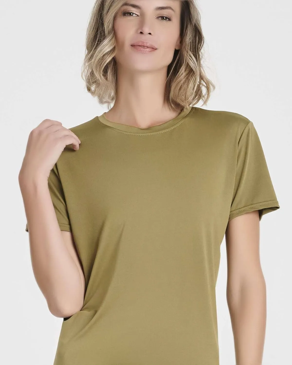 Real Essentials 5 Pack: Women's Short Sleeve Open Back Tie Back Dry-Fit T-Shirt Yoga Gym Workout Top