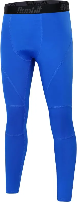 Runhit Boys Compression Leggings Youth Athletic Tights Basketball Compression Pants Boys Base Layer Pants Sports Legging