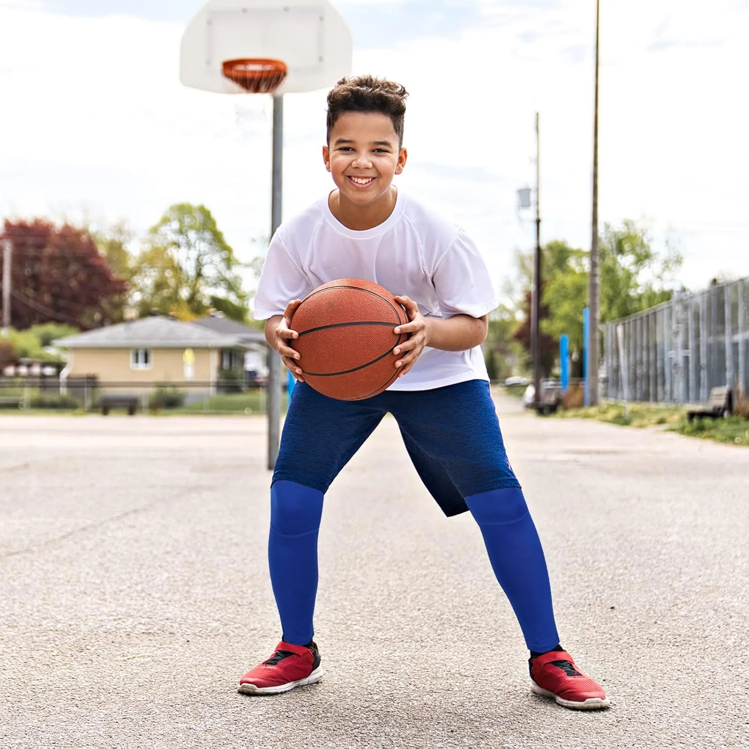 Runhit Boys Compression Leggings Youth Athletic Tights Basketball Compression Pants Boys Base Layer Pants Sports Legging
