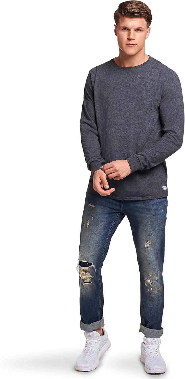 Russell Athletic Men's Dri-Power Long Sleeve Tees, Moisture Wicking, Odor Protection, UPF 30 