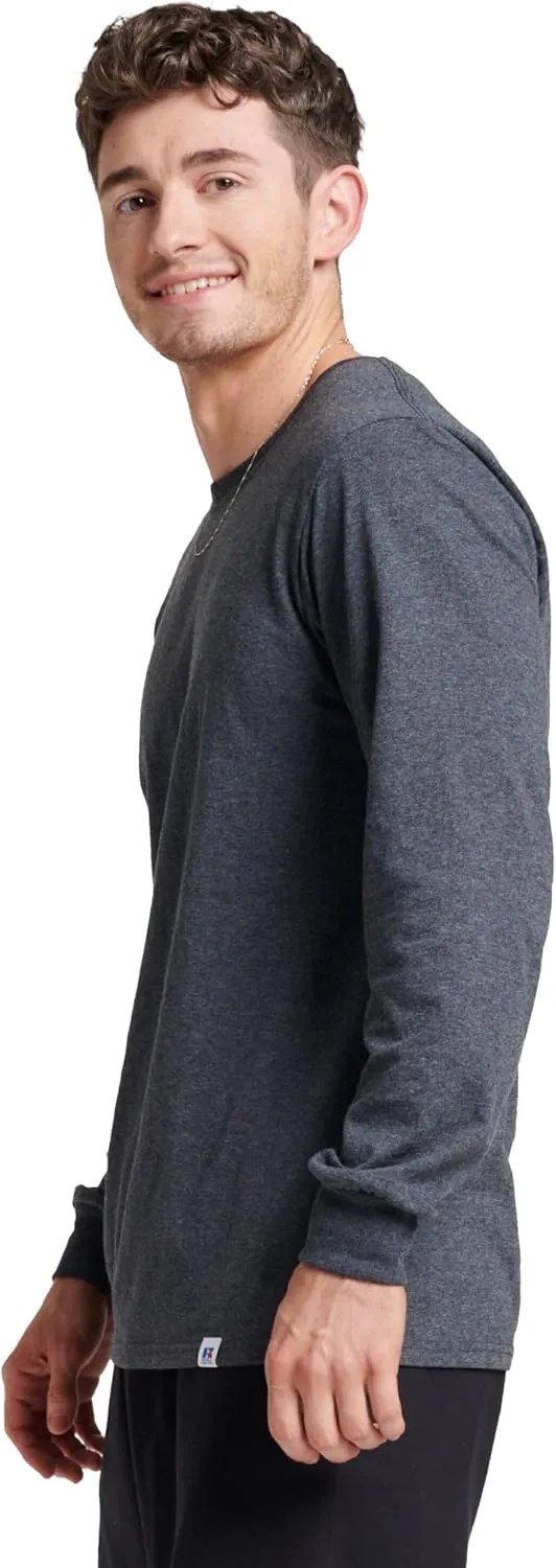 Russell Athletic Men's Dri-Power Long Sleeve Tees, Moisture Wicking, Odor Protection, UPF 30 