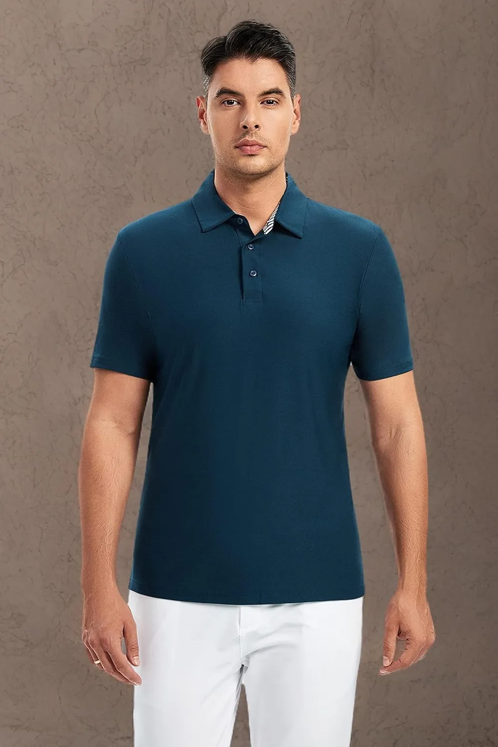 SAMERM Golf Shirts for Men Dry Fit Short Sleeve Mens Golf Shirt Performance Moisture Wicking Polo Shirts for Men