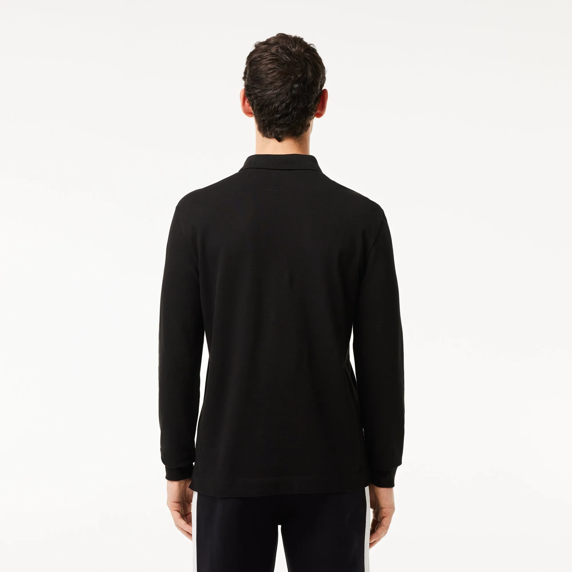 Smart Paris long sleeve stretch cotton Polo Shirt