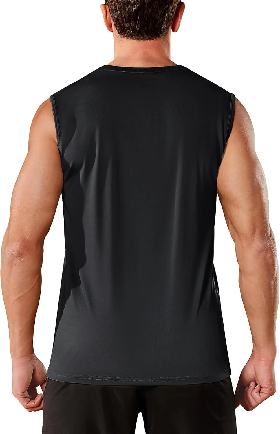 TACVASEN Men's Sleeveless Shirts Quick Dry Tank Tops for Men Sun Protection UPF 50  Athletic Gym Workout Muscle Shirts