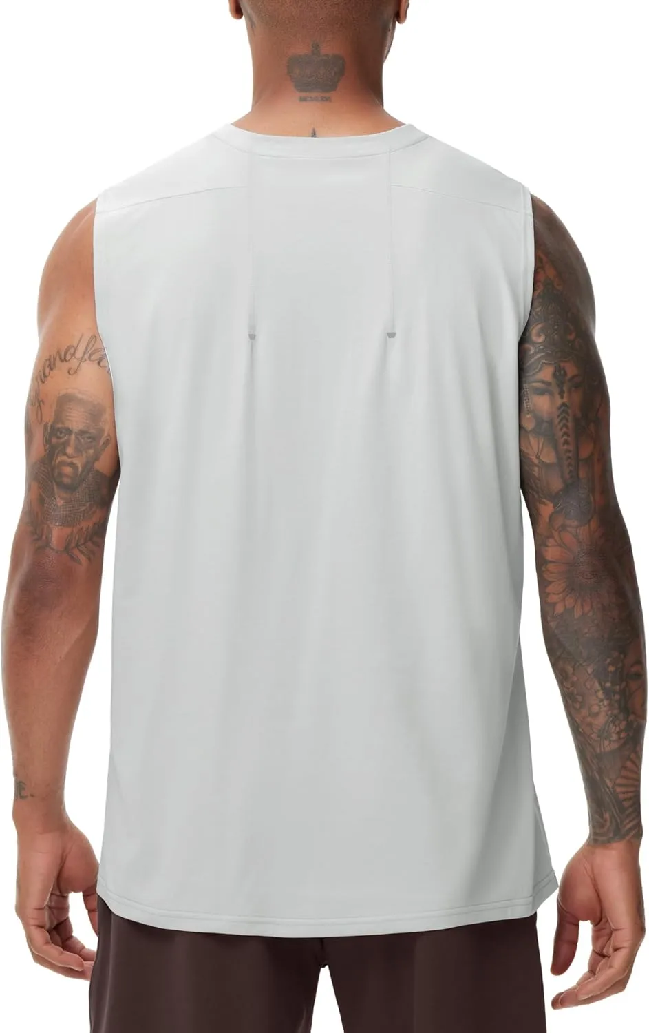 THE GYM PEOPLE Men's Workout Tank Top UPF 50  Sleeveless Quick Dry Athletic Shirts Casual Running Muscle Shirts