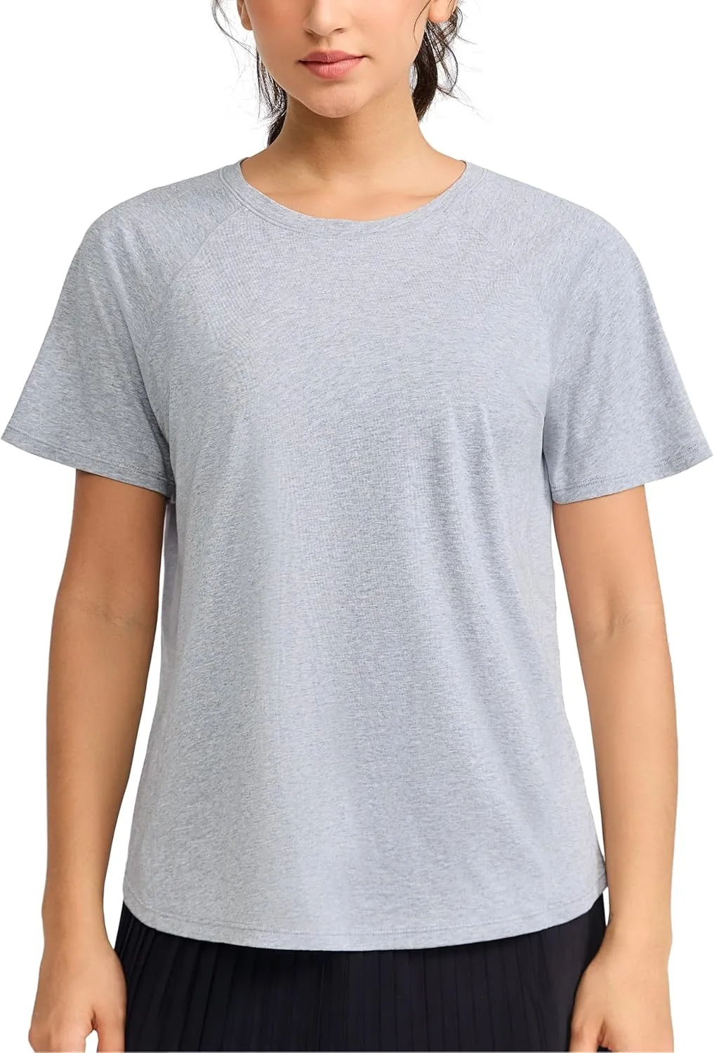 THE GYM PEOPLE Women's Short Sleeve Workout Shirts Breathable Yoga T-Shirts with Side Slits Athletic Tee Tops