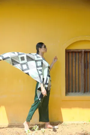 The 'Quadrilateral' Eri Silk Scarf