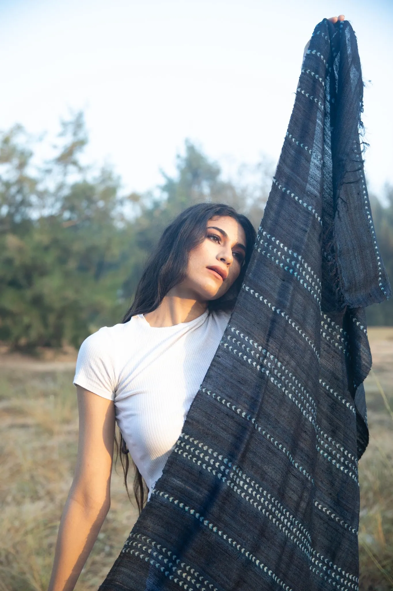 The 'Shibui' Tussar Silk Scarf