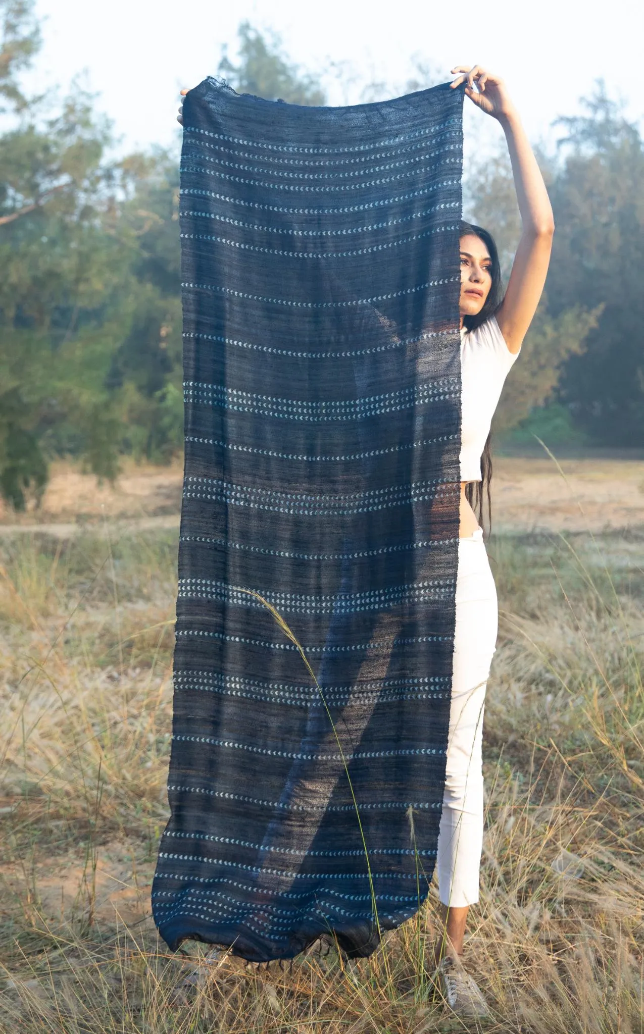 The 'Shibui' Tussar Silk Scarf