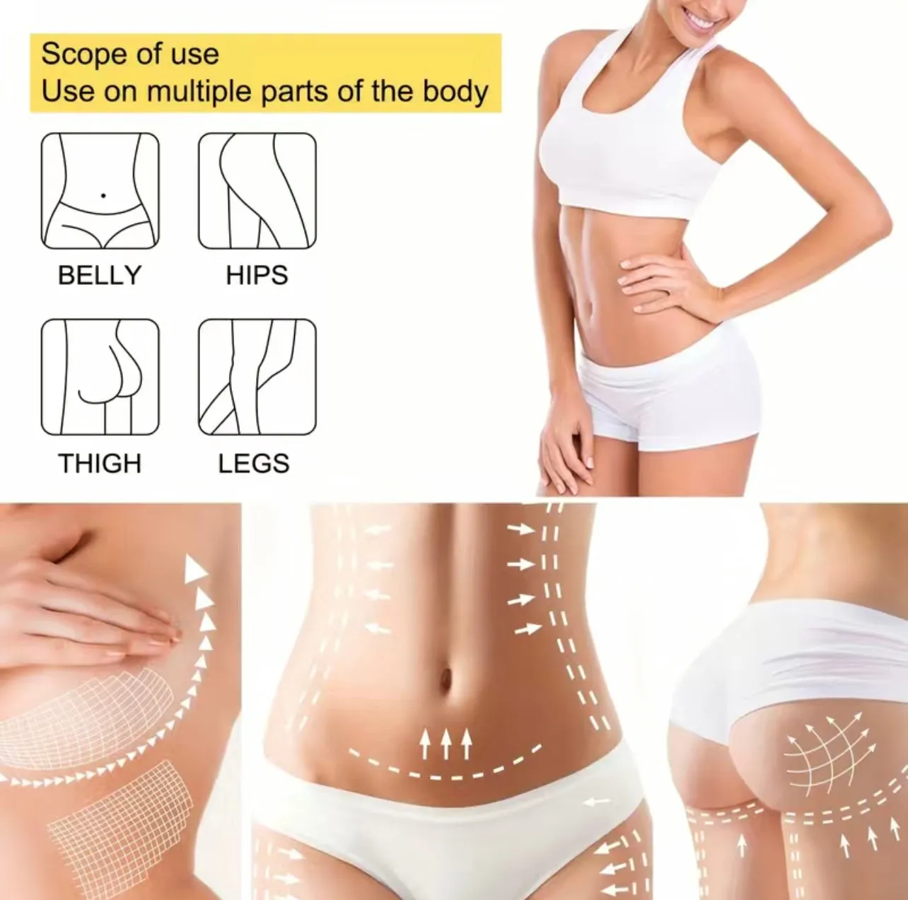 Thermogenic Shaping and Body Slimming Body Wraps (4 PCS)