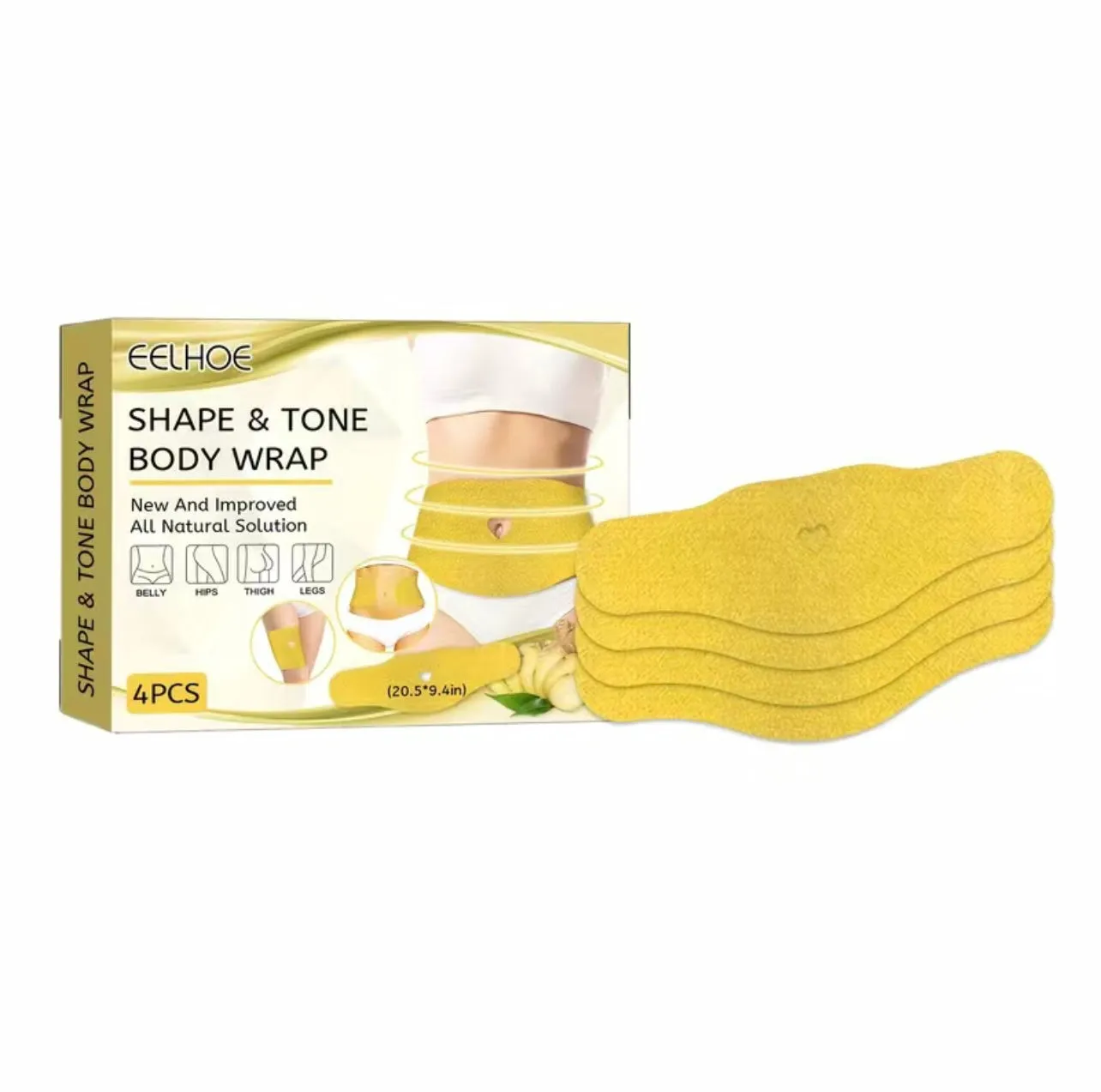 Thermogenic Shaping and Body Slimming Body Wraps (4 PCS)
