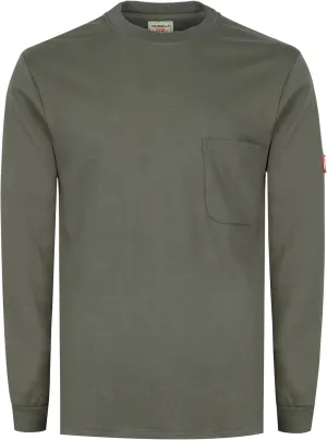 TICOMELA FR Shirts for Men Flame Resistant Shirt NFPA2112/CAT2 7oz Fire Retardant Men's Long Sleeve Henley Shirts