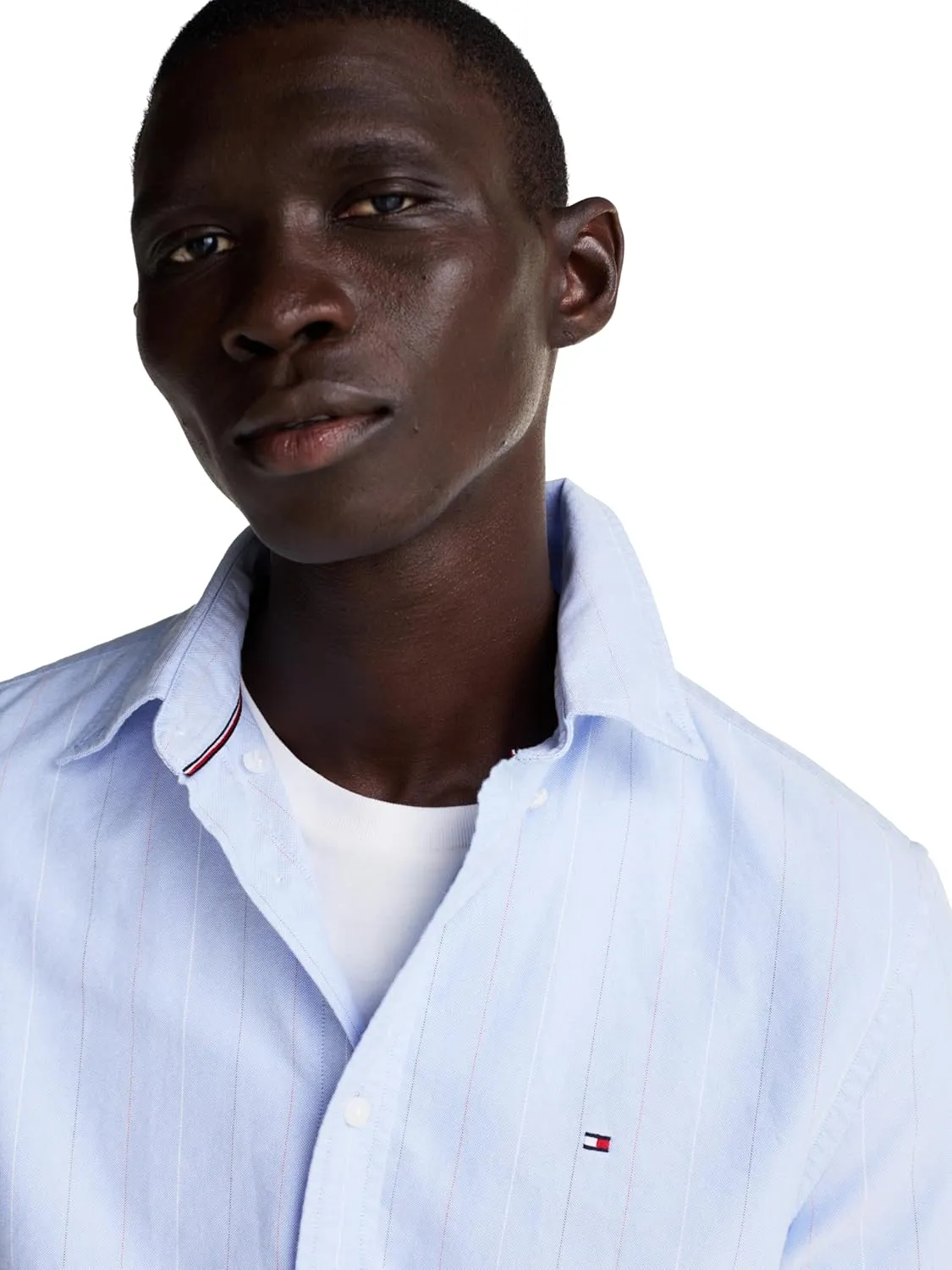 Tommy Hilfiger Long Sleeve Oxford Regular Fit, Men's Button Down Shirts, Also Available in Big and Tall