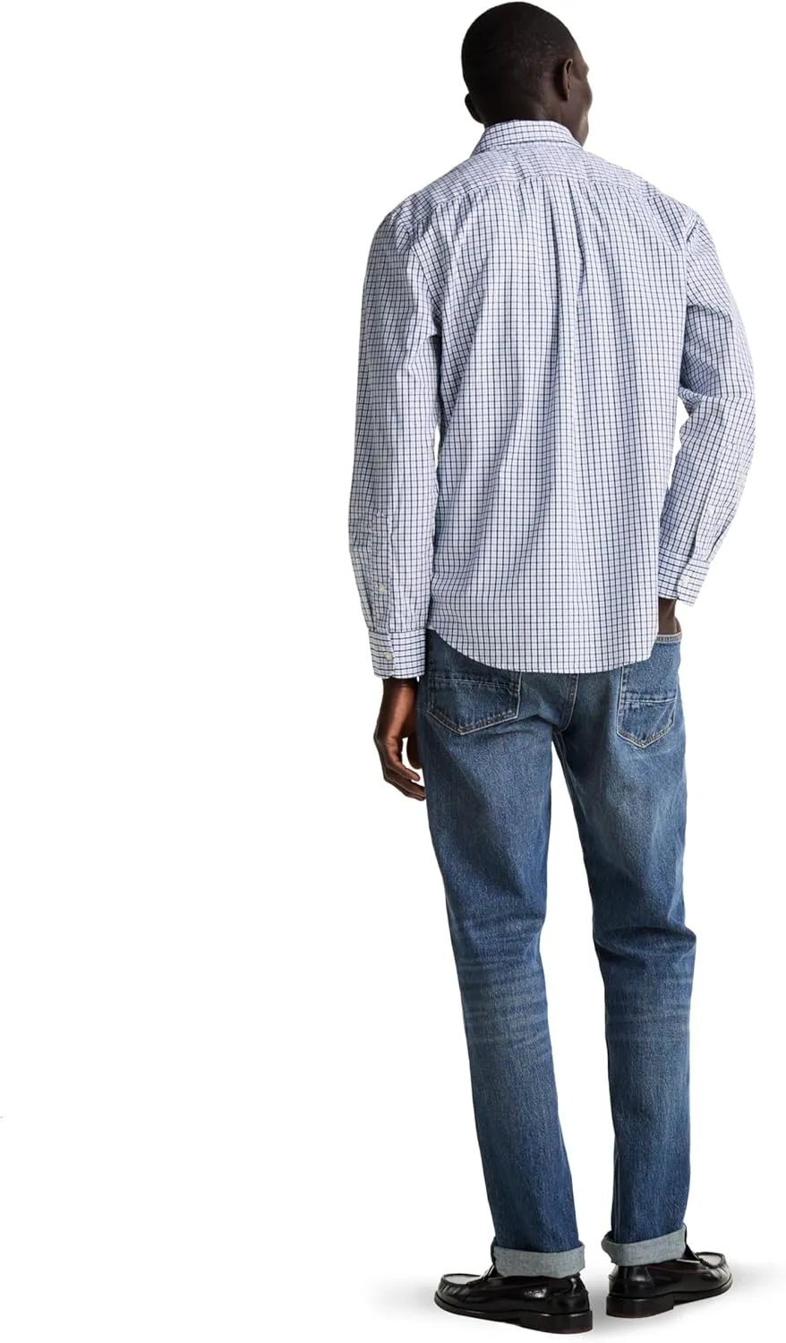 Tommy Hilfiger Long Sleeve Poplin Regular Fit, Men's Button Down Shirts, Also Available in Big and Tall