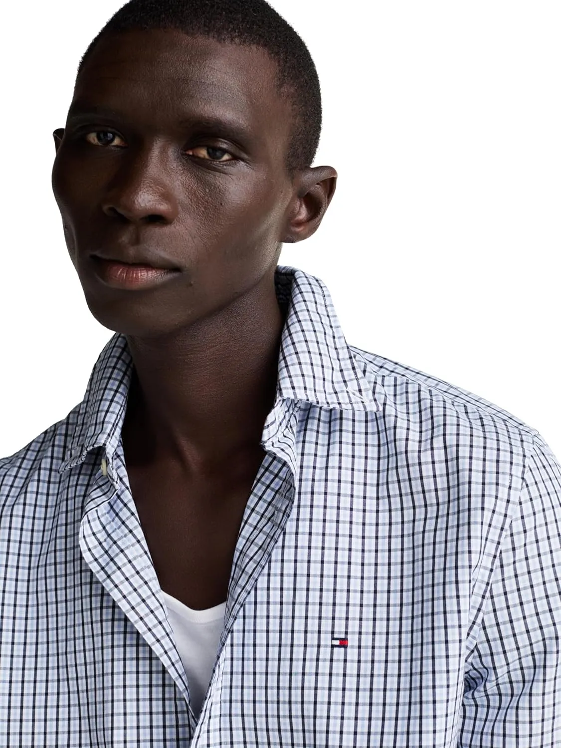 Tommy Hilfiger Long Sleeve Poplin Regular Fit, Men's Button Down Shirts, Also Available in Big and Tall