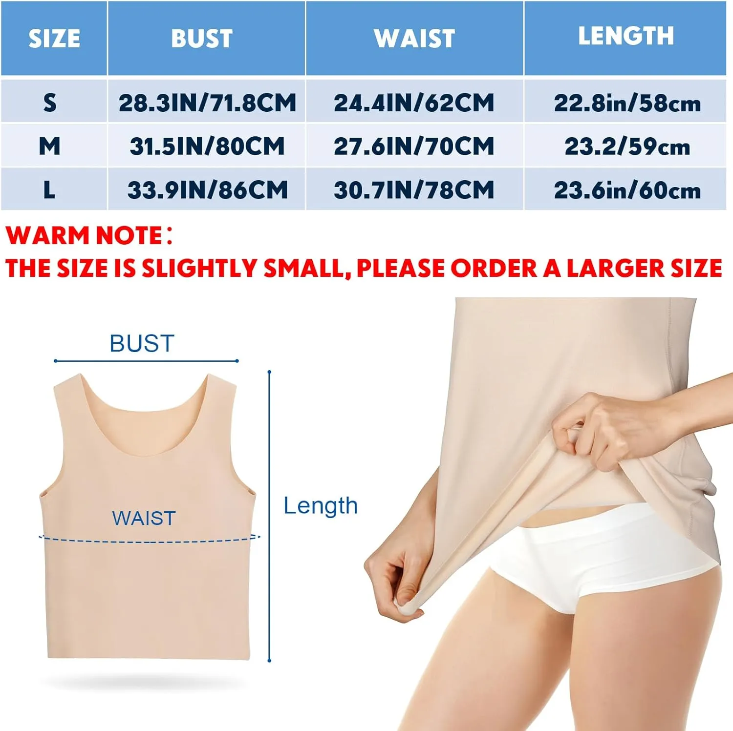 Toulite 4 Pcs Thermal Tank Tops Women Underwear Tops Sleeveless Undershirt for Women Cotton Camisole Warm Base Layer