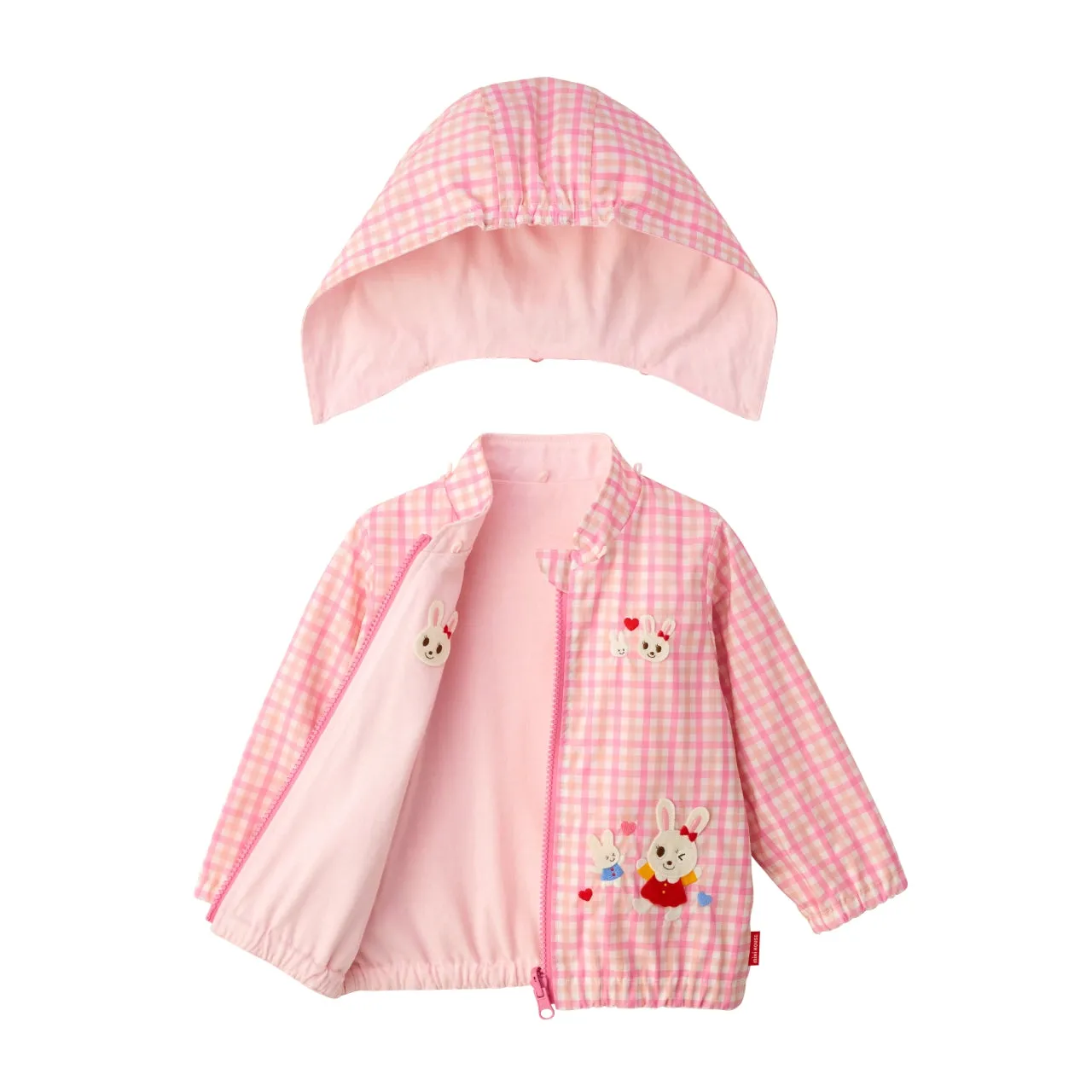 Usako’s Reversible Gingham Windbreaker (UV Protection)