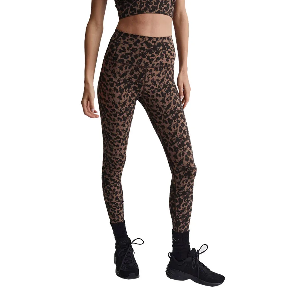 Varley Lets Go Super High Rise 25 Copper Blurred Animal Womens Leggings
