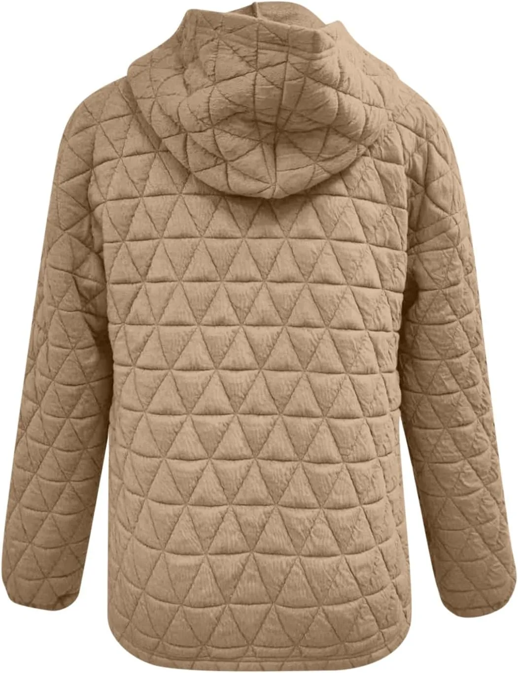 Warm Hooded Sweatshirts for Women Solid Plaid Casual Fall Winter Hoodies Oversized Comfy Blouses for Outing Street