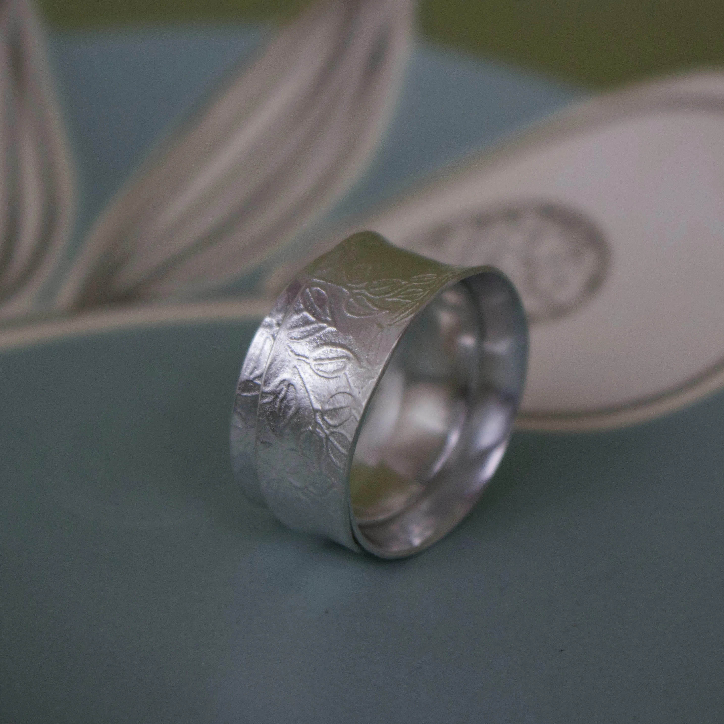 Watercolour Vines Wrapped Ring