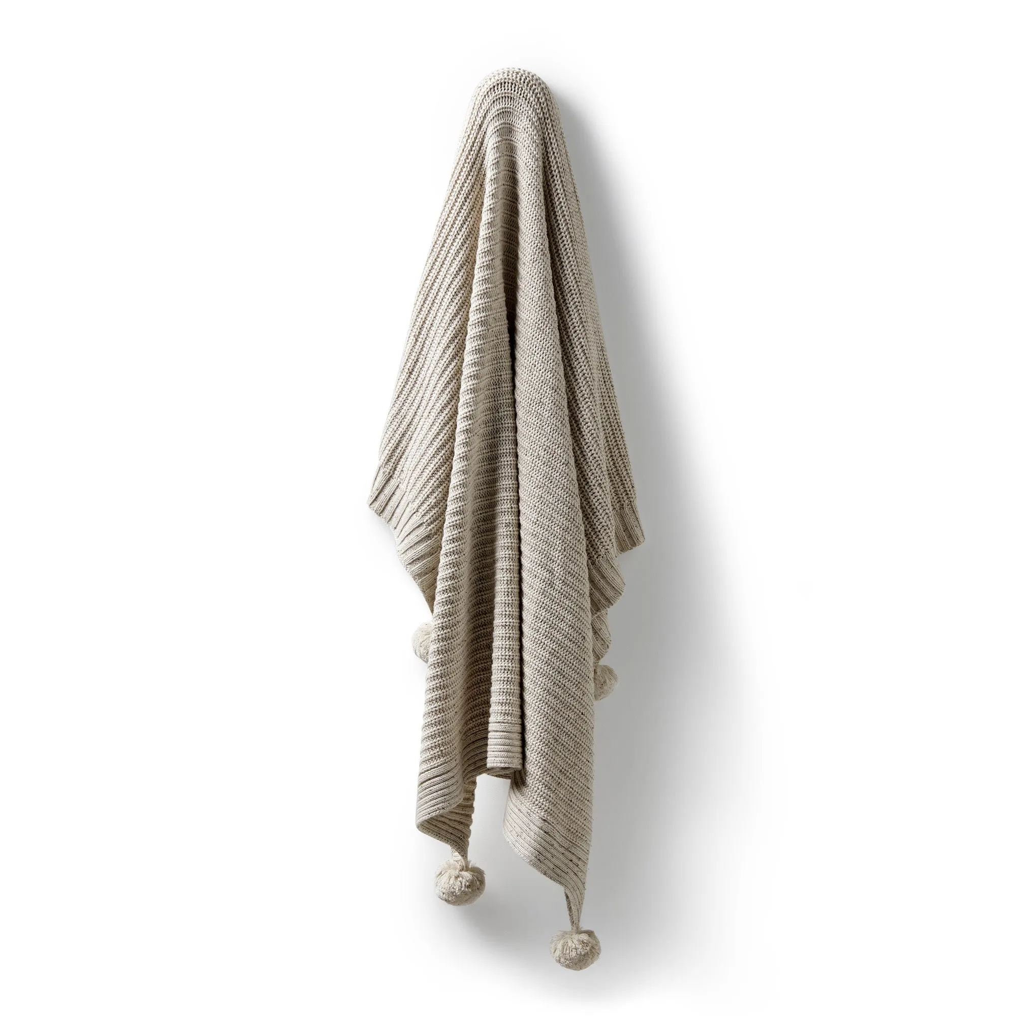 Wilson and Frenchy Organic Knitted Blanket - Cookie and Cream