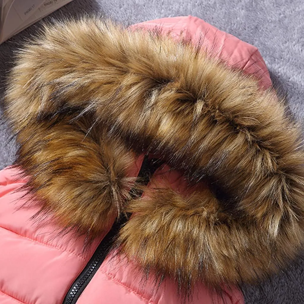 Winter Thicken Puffer Coat Women Short Outerwear Cotton-Padded Jackets Pocket Faux Hooded Vest Coats Colorful T Shirt Women