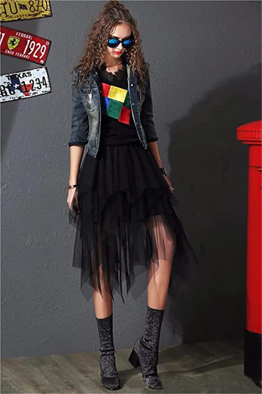 Women Long Tulle Tutu Skirts for Party Wedding Ladies Cocktail Prom Cosplay Bandage Mesh Maxi Sexy Dress