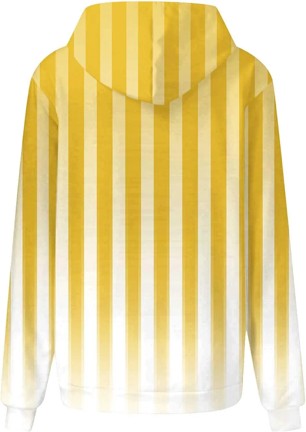 Women Oversized Stripe Sweatshirts Long Sleeve Drawstring Hoodies Trendy Fall Tops with Hood Fall Fashion Clothes