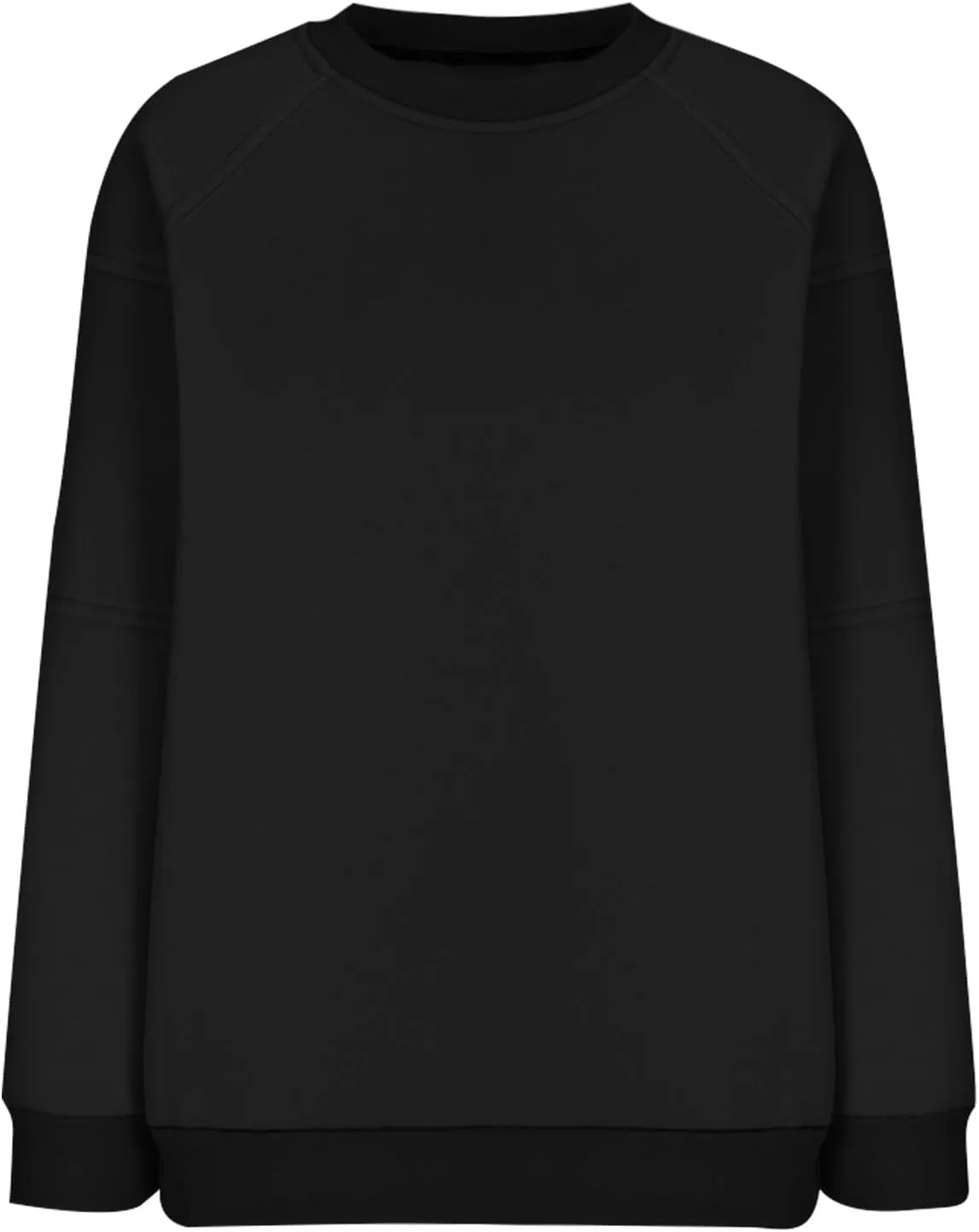 Women Solid Color Fashion Sweatshirts Round Neck Long Sleeve Hoodie Hooded Fleece Pullover Tops Fall Casual Blouses