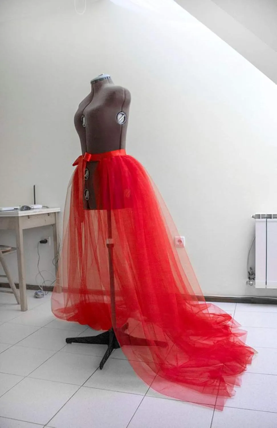 Women Tulle Tutu Long Skirts Wedding Party Cocktail Prom Bandage Mesh Maxi Dress