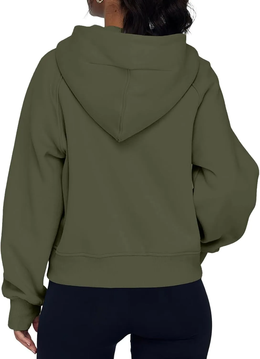Women Zip Up Hoodie Fall Crop Top Thumb Hole Patterned Cute Hoodies Winter Vintage Long Sleeve Clothes With Pockets
