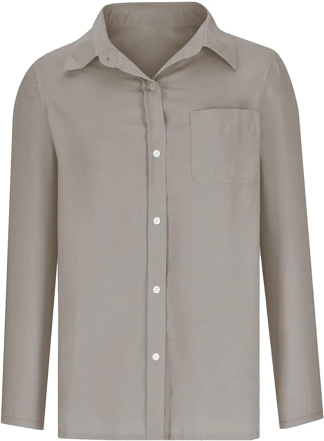 Womens Cotton Linen Shirts with Pockets Long Sleeve Button Down Oversized Tshirts Ladies Vacation Beach Work Tops
