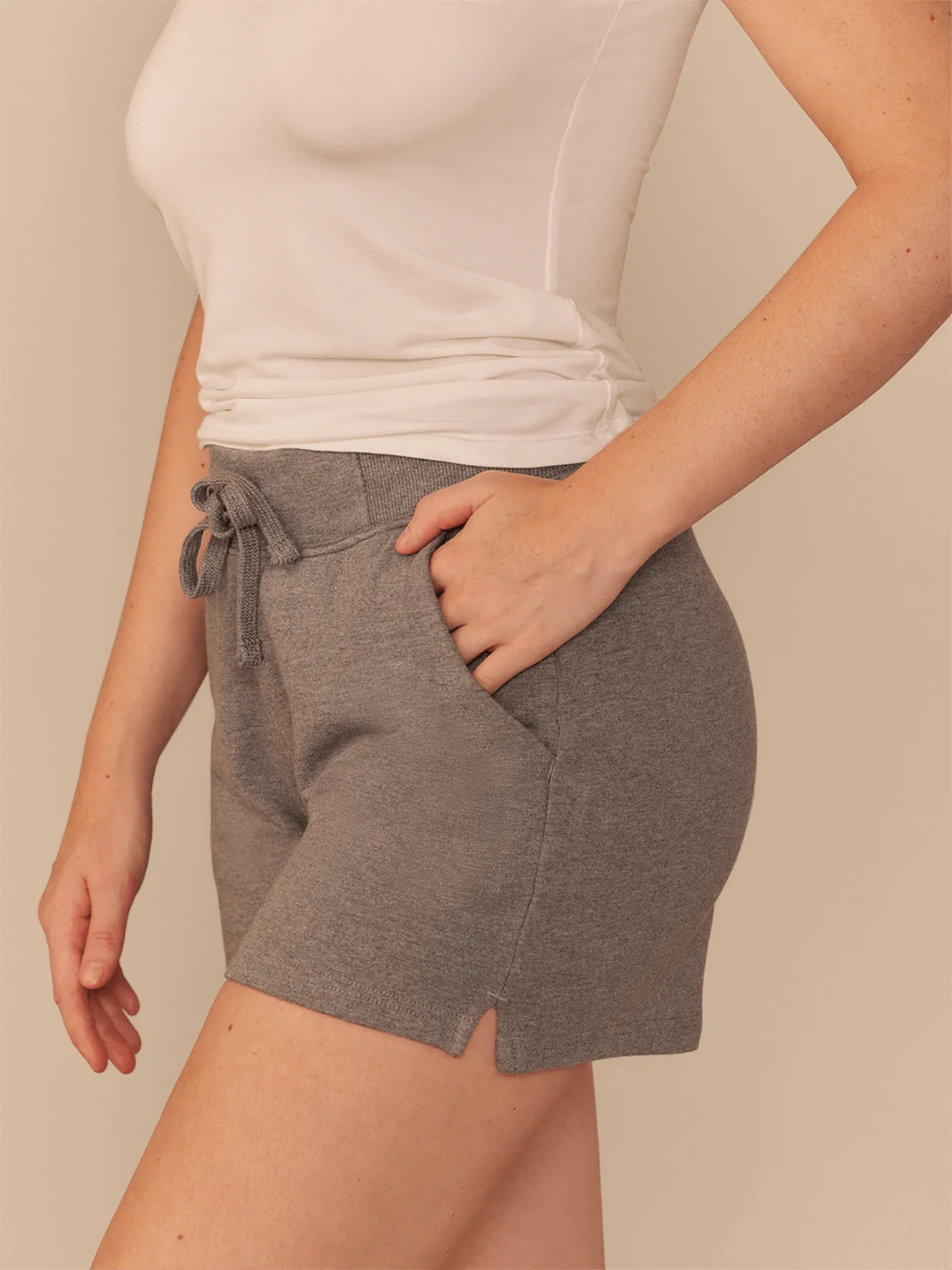 Women's French Terry Shorts | Heather Grey