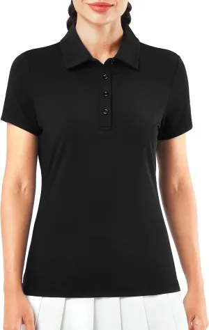 Women's Golf Shirt Short Long Sleeve Polo Shirts Lightweight Quick-Dry Workout Daily Work Shirts Tops for Women