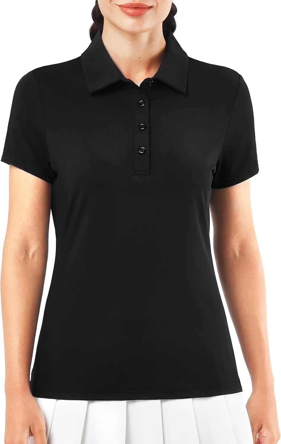 Women's Golf Shirt Short Long Sleeve Polo Shirts Lightweight Quick-Dry Workout Daily Work Shirts Tops for Women