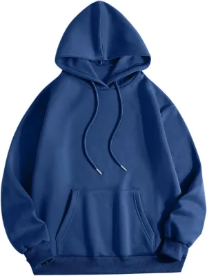 Women's Oversized Fleece Hoodies Basic Pullover Sweatshirt Fall Fashion 2024 Outfits Trendy Y2k Teens Preppy Clothes