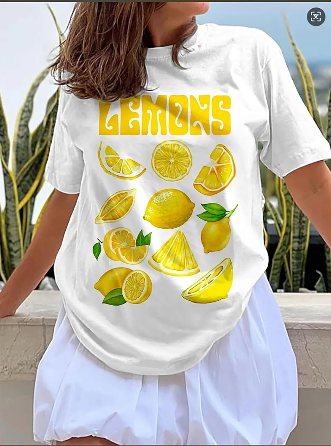 Womens Oversized T Shirts Strawberry Fruit Graphic Tees Summer Casual Loose Beach Vacation 2025 Clothes Tops