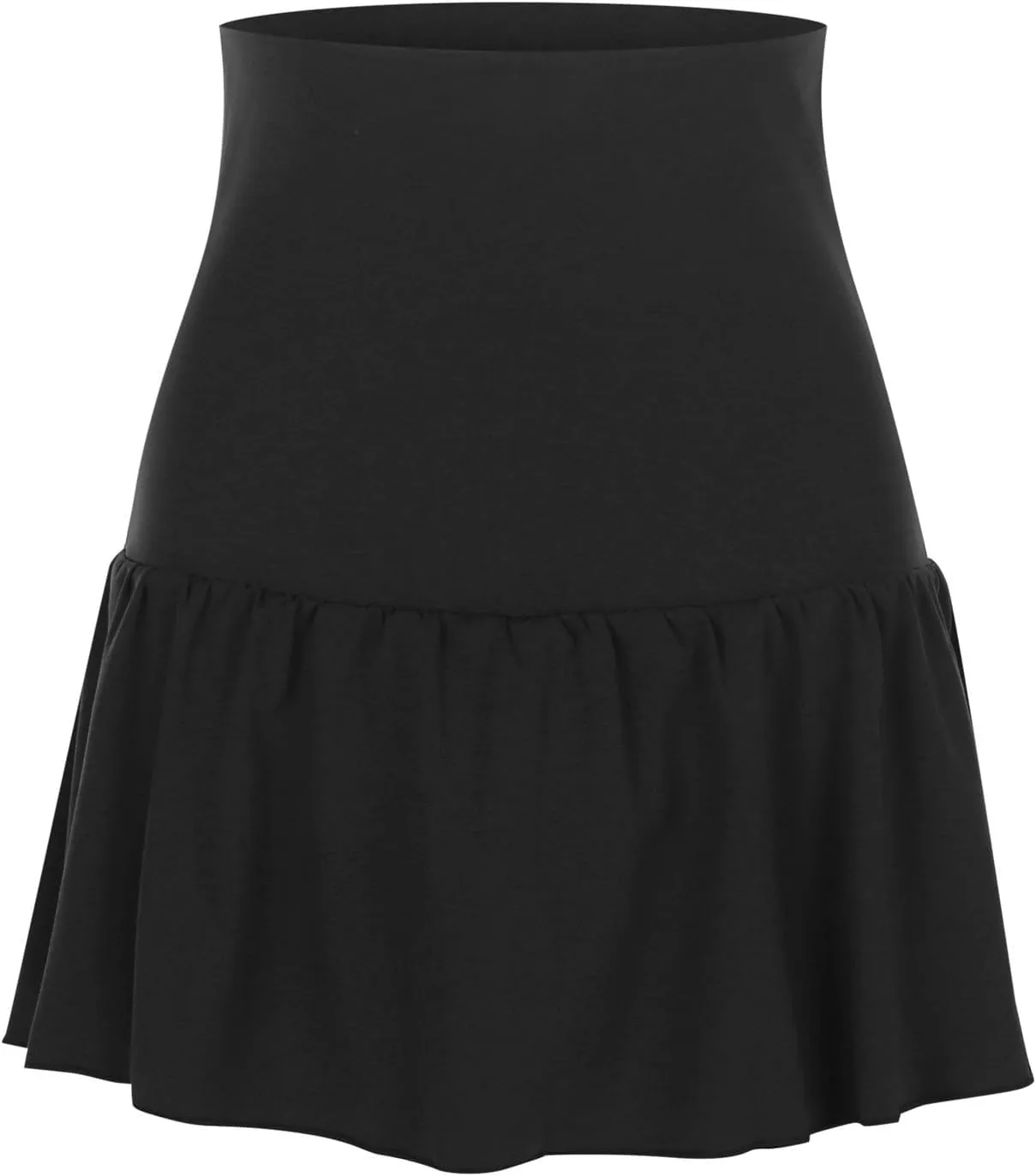 Women's Plain Pleated Skirt Women's Sports Waistband Skirt A Line Leopard Midi Skirt