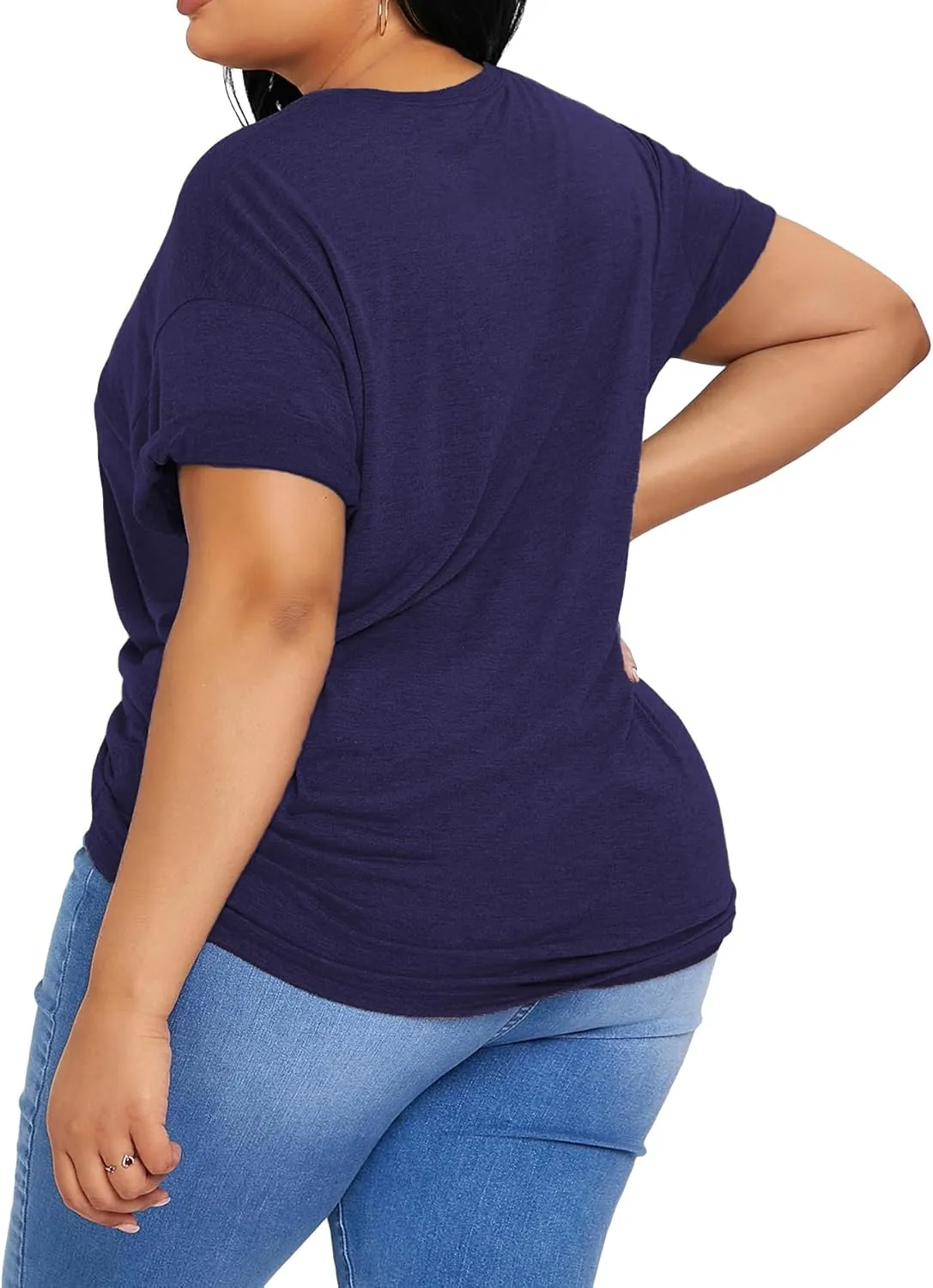 Women's Plus Size Short Sleeve Tops Jesus Shirt Christian Shirts Easter Graphic Tees