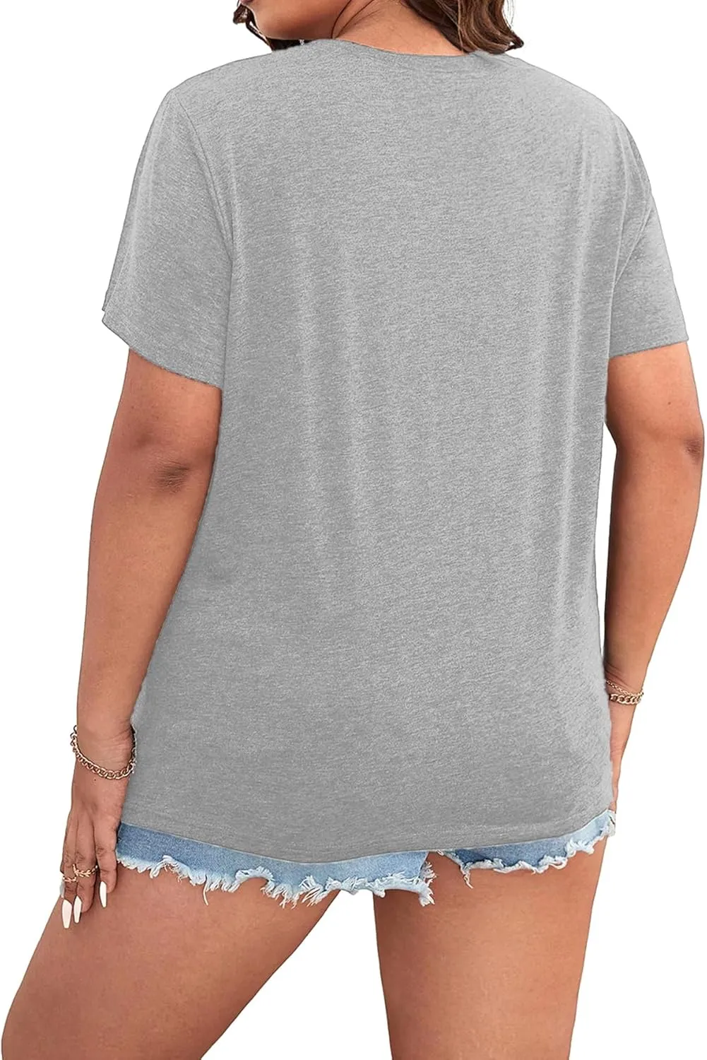 Women's Plus Size Short Sleeve Tops Jesus Shirt Christian Shirts Easter Graphic Tees