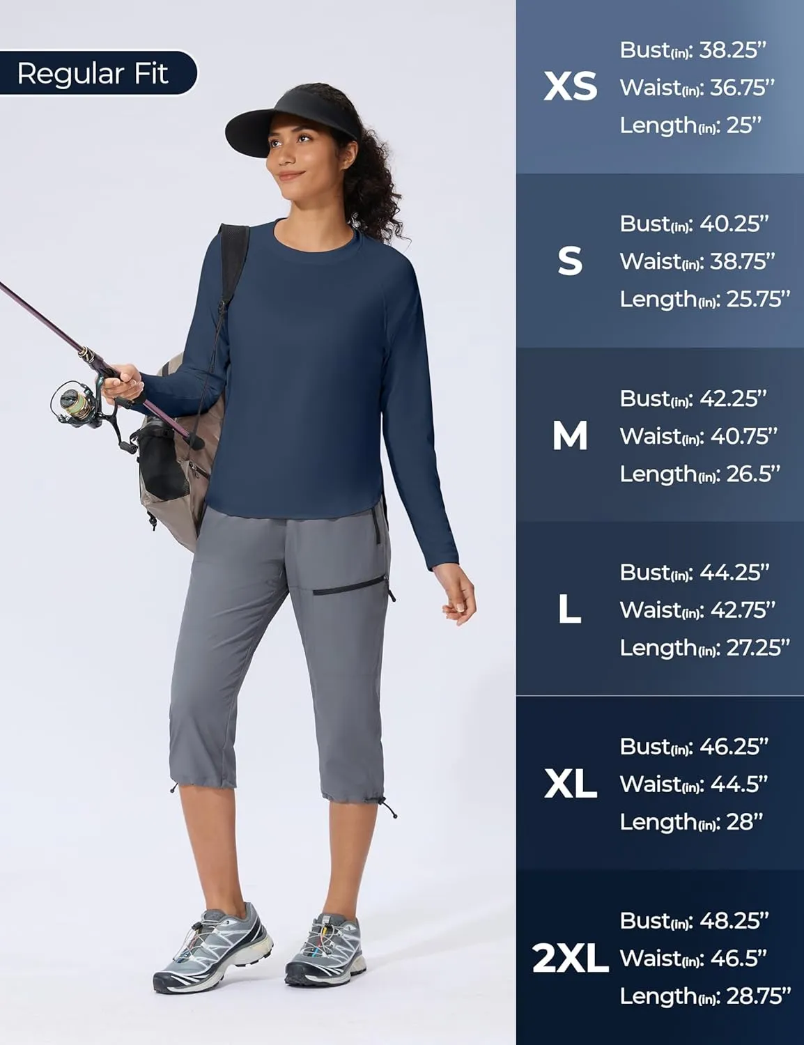 Women's Sun Shirts UPF 50  Long Sleeve Uv Protection Shirts Lightweight Quick Dry SPF Clothing Outdoor Hiking Tops